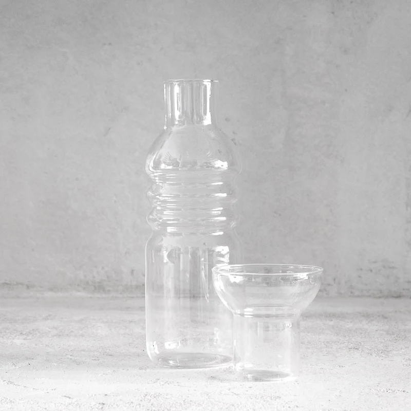 Flasche und Glas 800ml