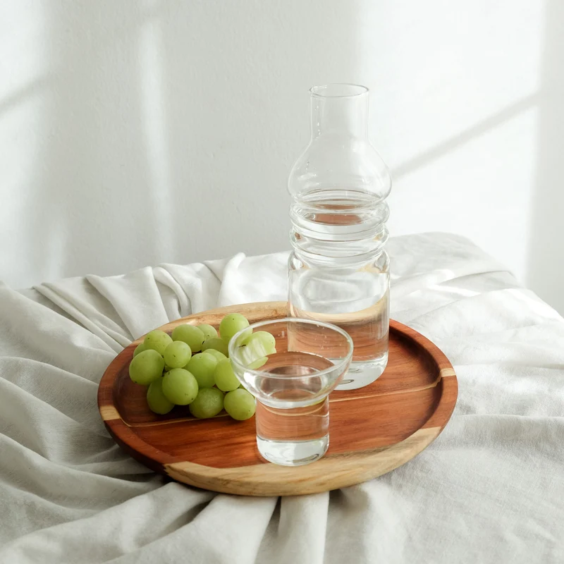 Flasche und Glas 800ml