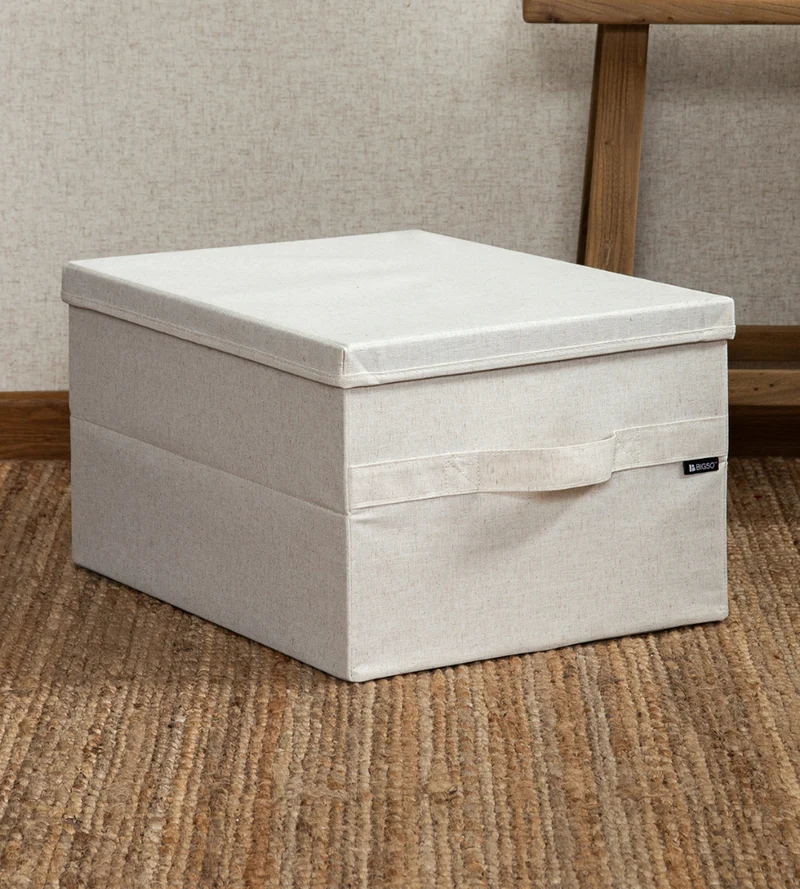 SOFT ll Aufbewahrungsbox Beige L - 46x36x25cm