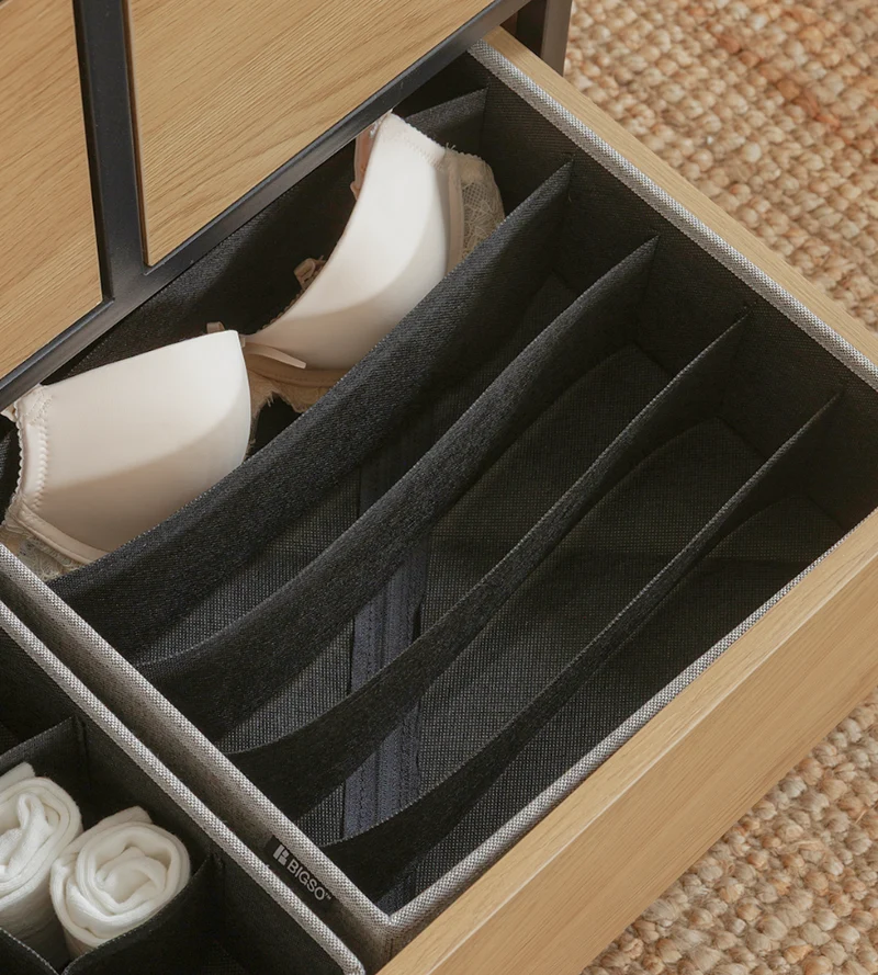 SOFT ll Organizer Grau - 6 Fächer breit