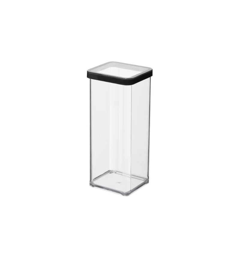 LOFT Vorratsdose Schwarz - 10x10x21.4cm (1.5L)