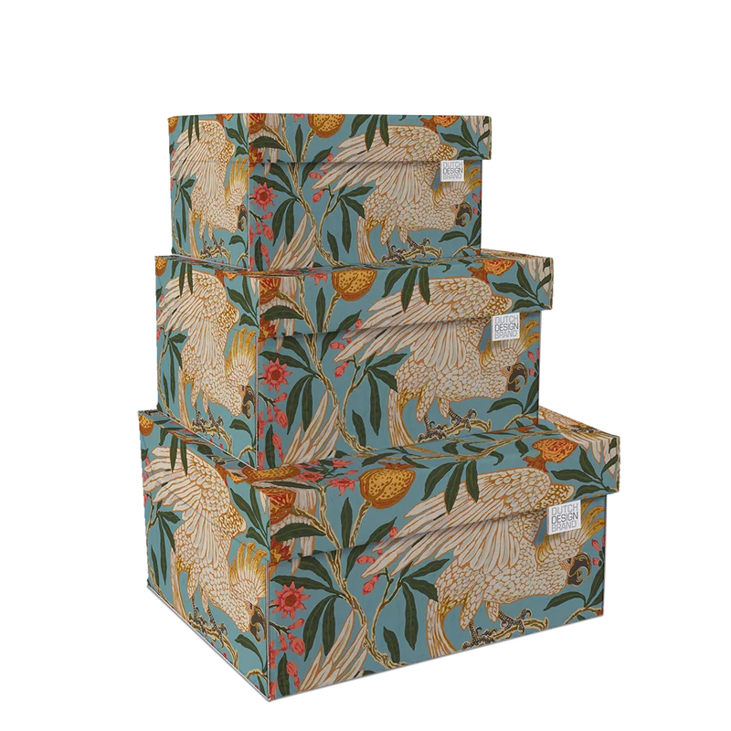 Cockatoo & Pomegranate Storage Box B2B