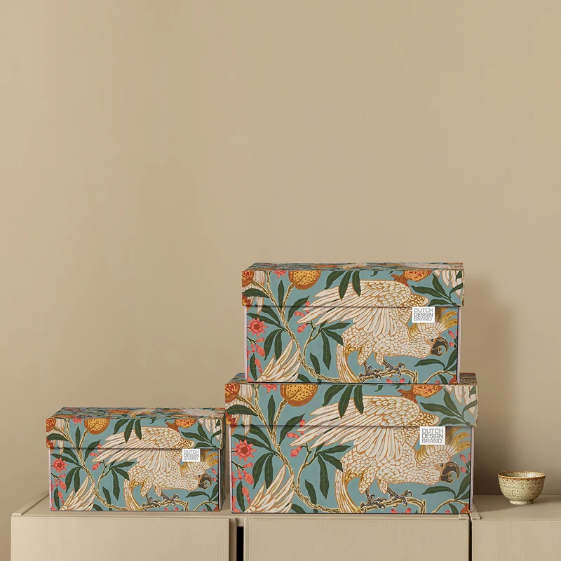 Cockatoo & Pomegranate Storage Box B2B