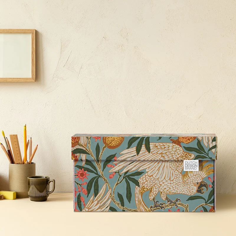 Cockatoo & Pomegranate Storage Box Small