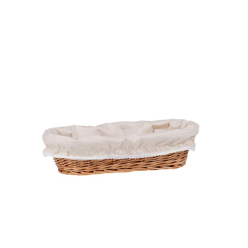 Lamis wicker bread box, bread basket, baking basket with trim, set of 3 TheWickerStories