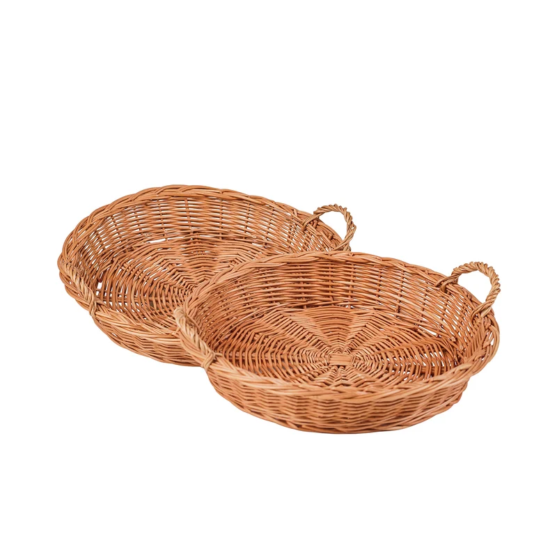 Lari wicker bread display basket, set of 2 pcs. TheWickerStories