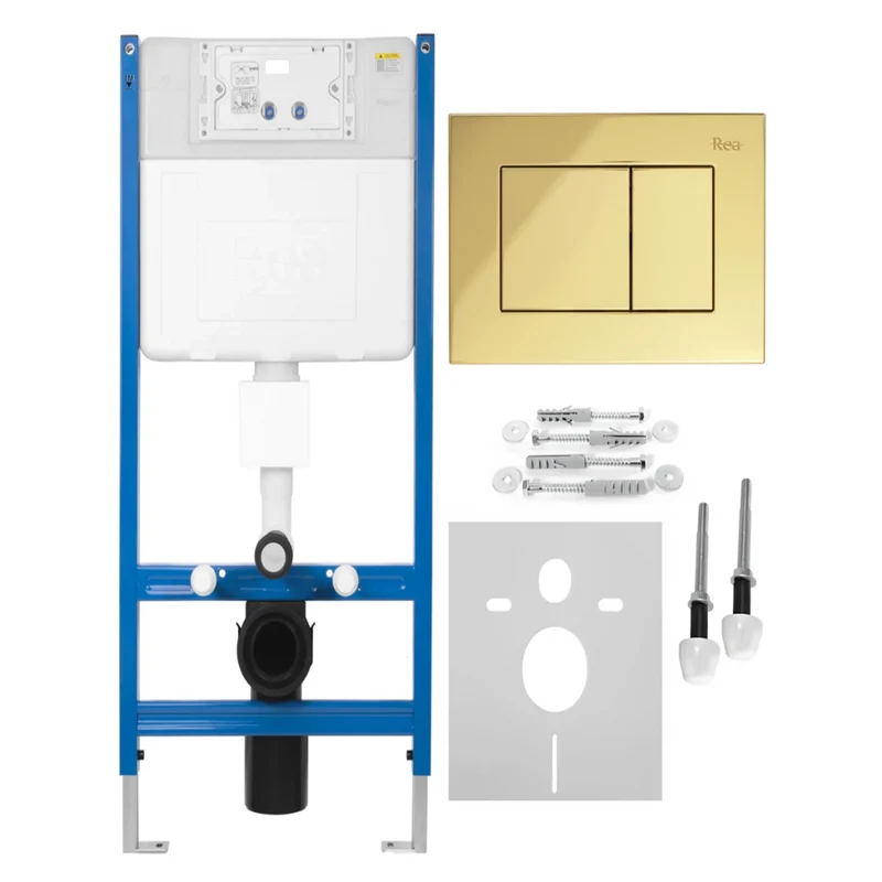 Vorwandelement K011A-Q Gold mit Betätigungsplatte Typ J