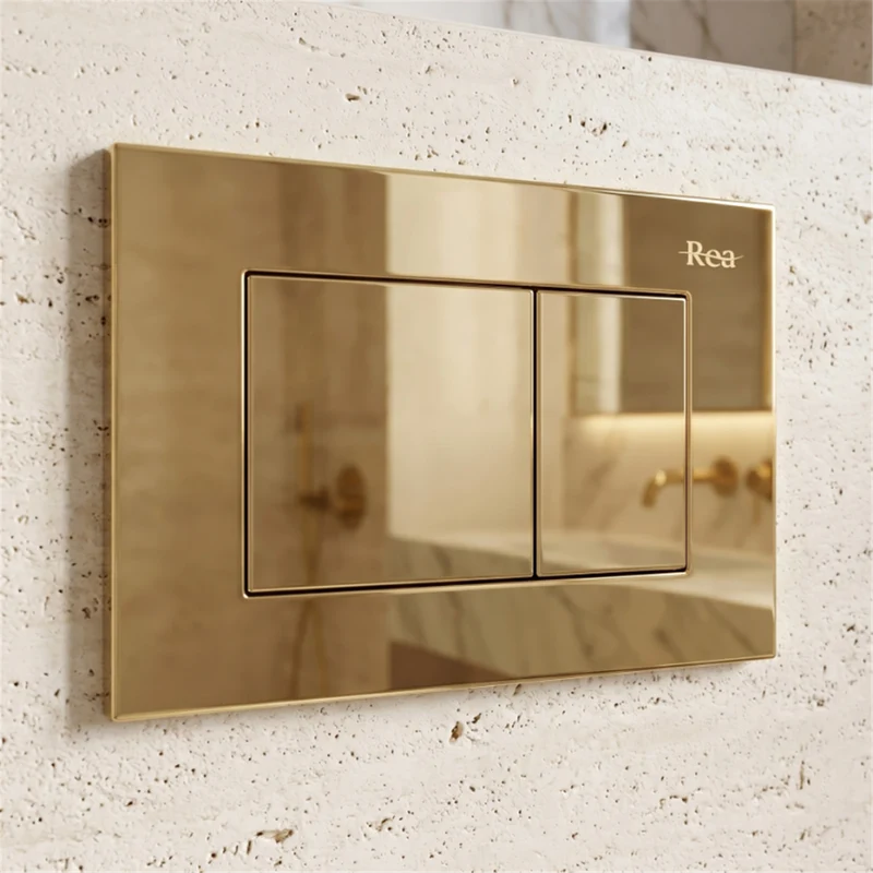 Vorwandelement K011A-Q Gold mit Betätigungsplatte Typ J