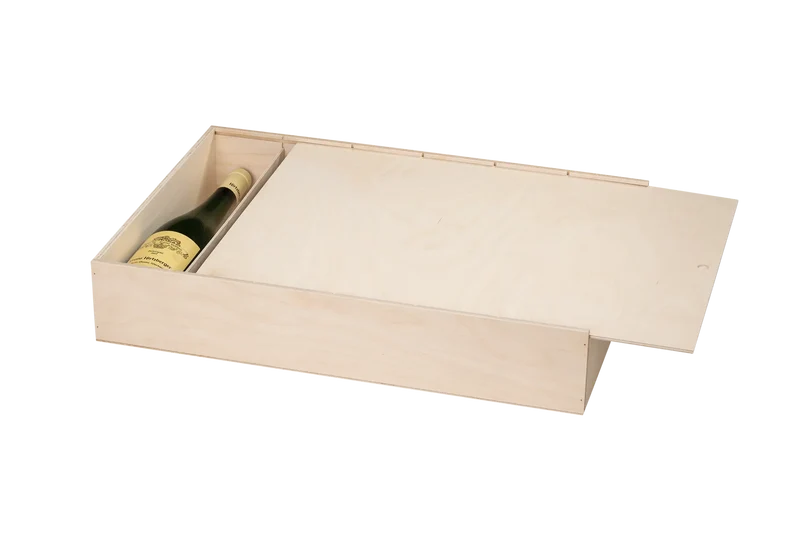 6er Weinkiste mit Schiebedeckel