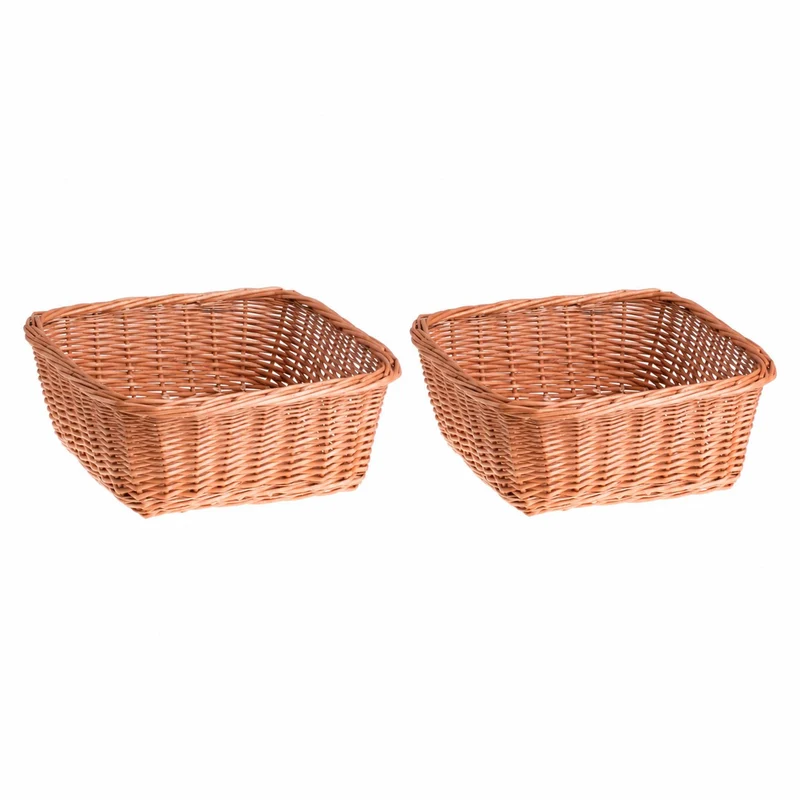 Laro wicker bread basket for display – set of 2. TheWickerStories