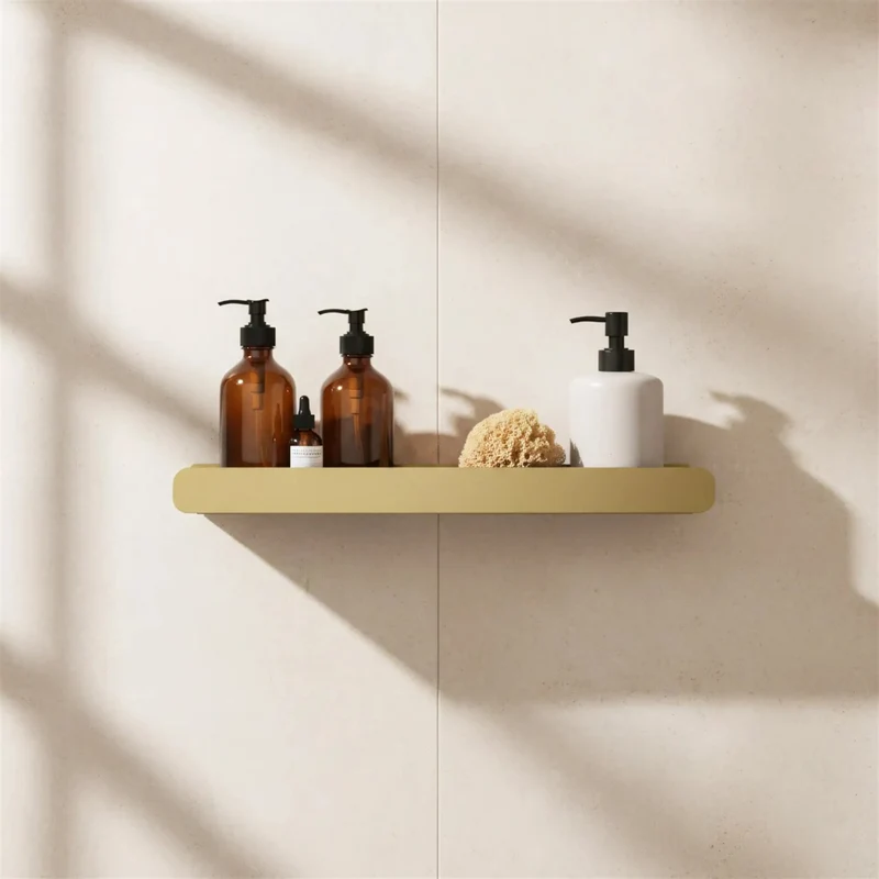 Badezimmerregal SF03 60 cm – Gold Matt