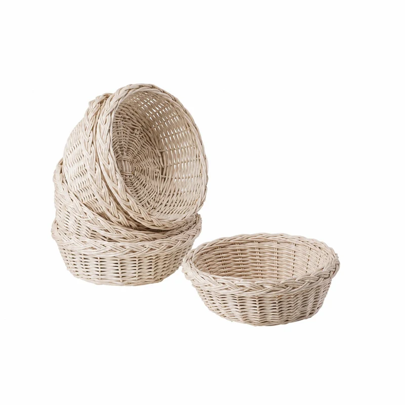 Larus wicker bread display basket, set of 5 pieces TheWickerStories
