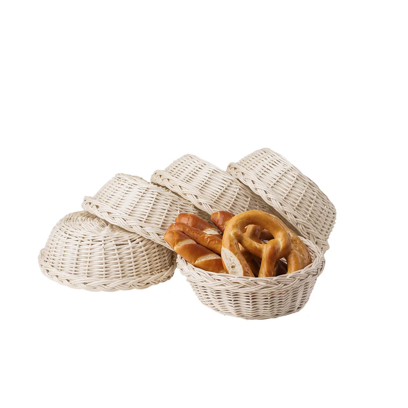 Larus wicker bread display basket, set of 5 pieces TheWickerStories