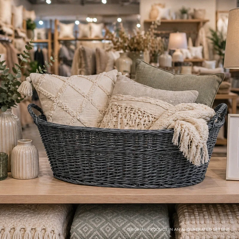 Milvus wicker storage basket TheWickerStories