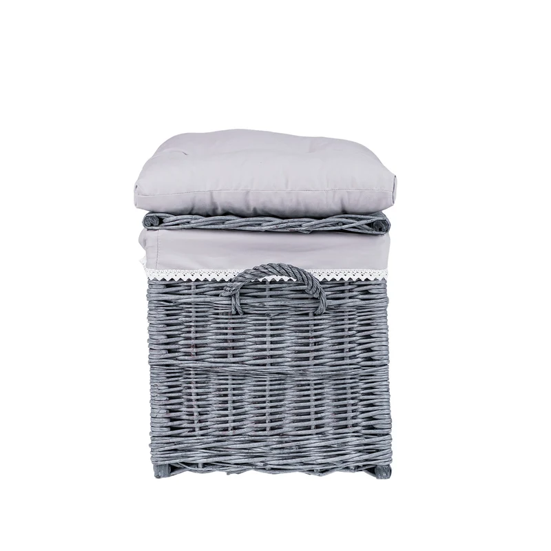 Kogio wicker trunk with lid and cushion TheWickerStories