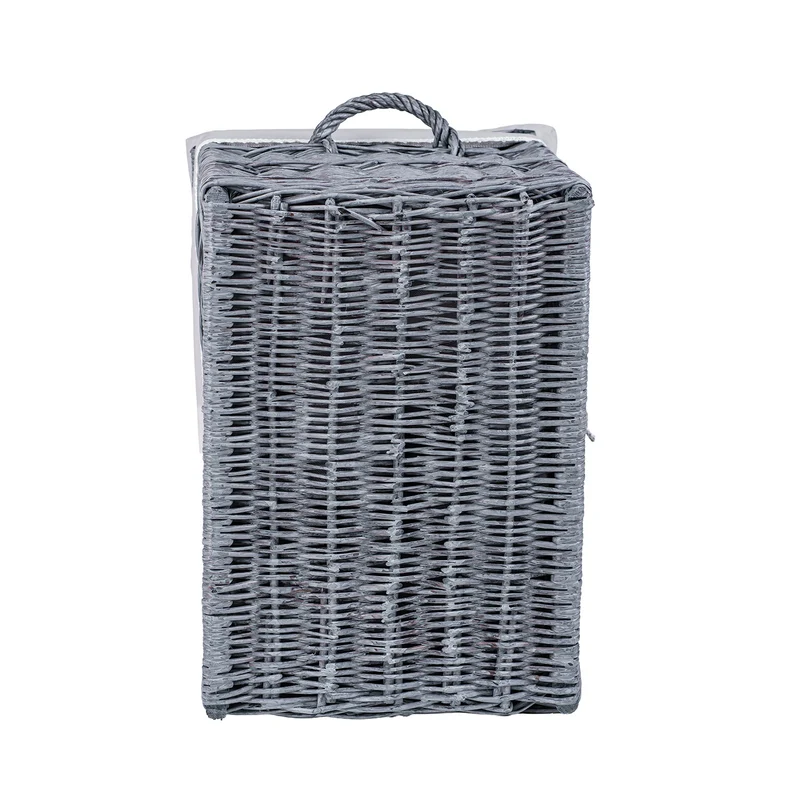 Kogio wicker trunk with lid and cushion TheWickerStories