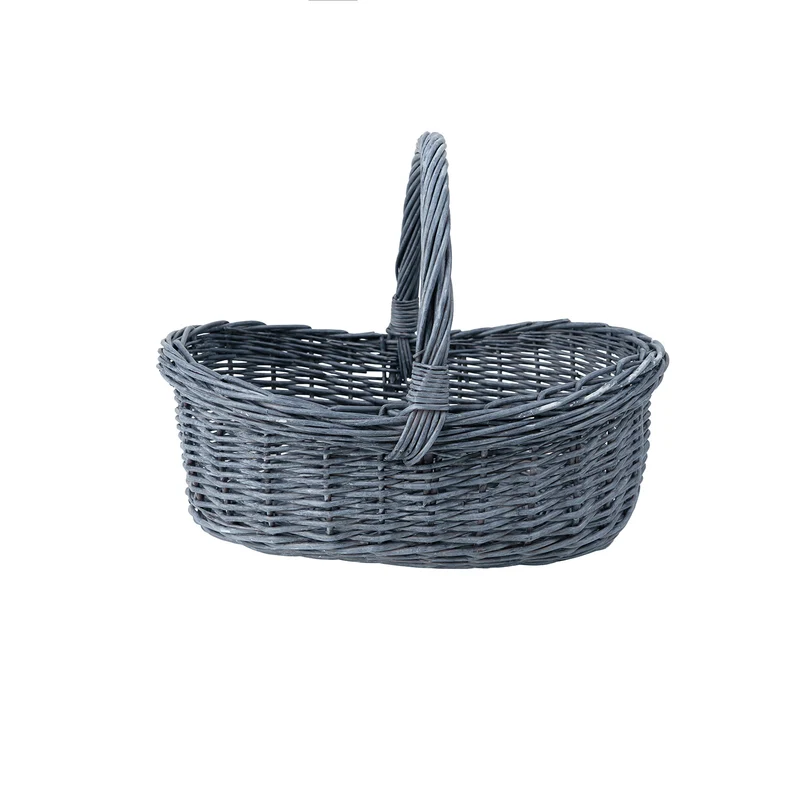 Wenevre wicker shopping and picnic basket with handle TheWickerStories