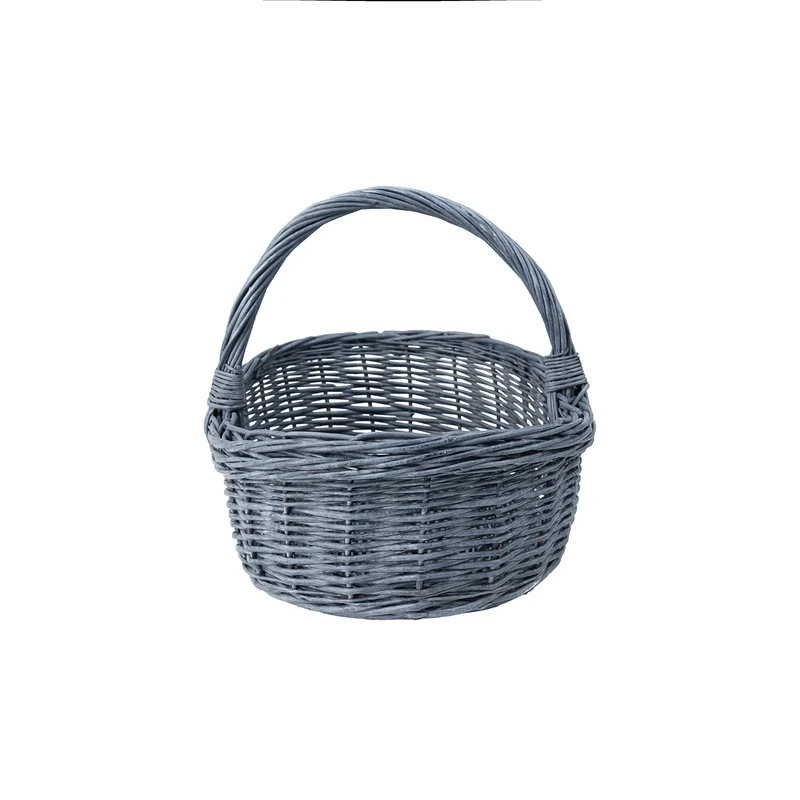 Wenevre wicker shopping and picnic basket with handle TheWickerStories