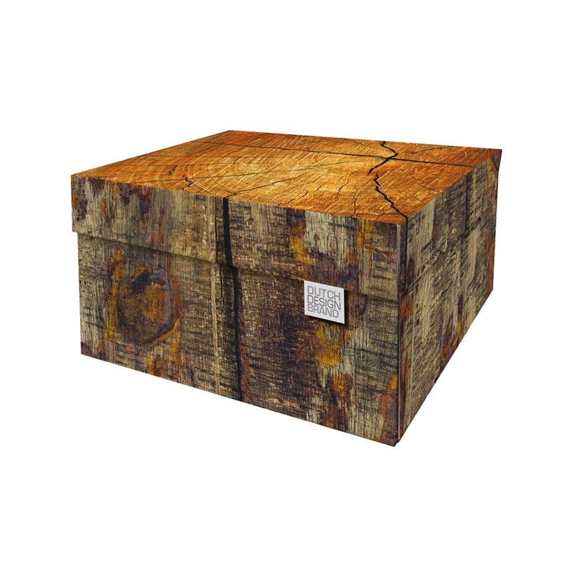 Tree Trunk Storage Box Kerst