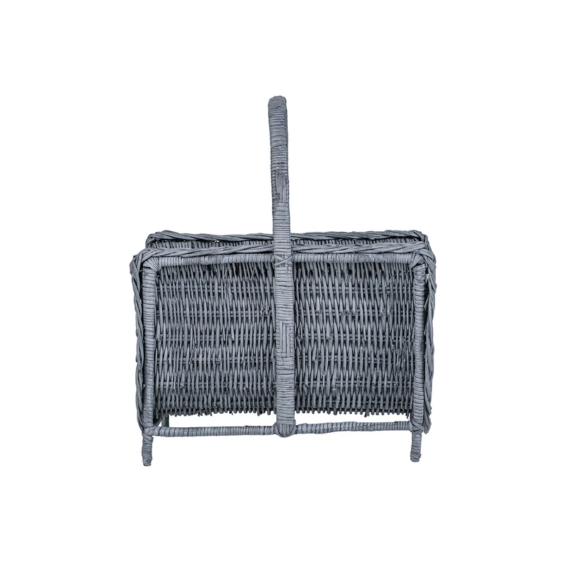 Ferla wicker fireplace log basket with handle TheWickerStories