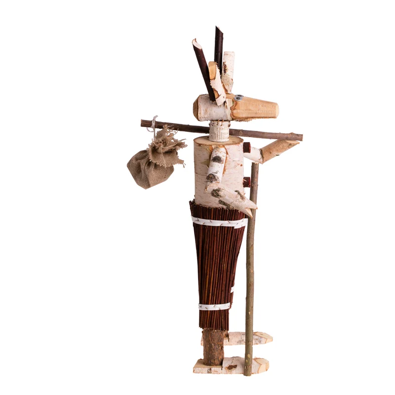 Lignum wooden decorative figurine made from birch for the garden TheWickerStories