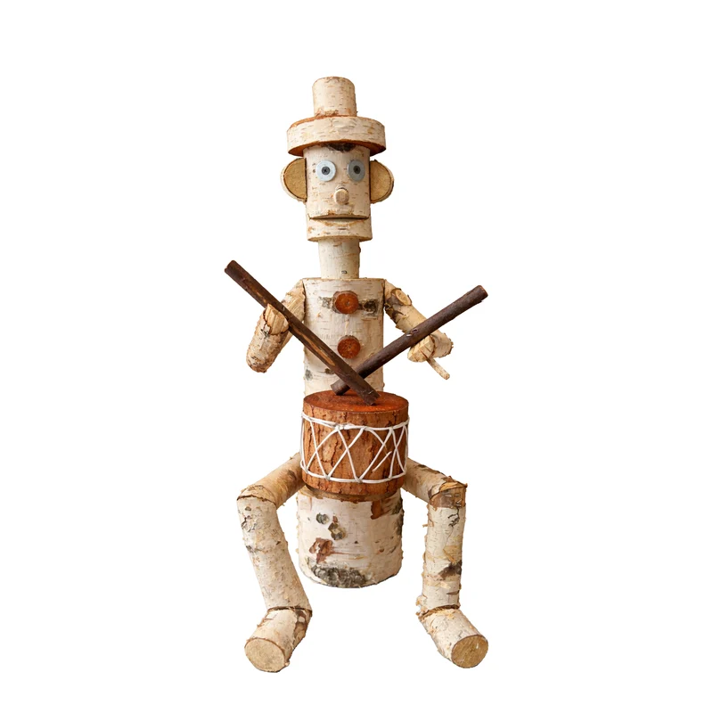 Lignum wooden decorative figurine made of birch for the garden TheWickerStories