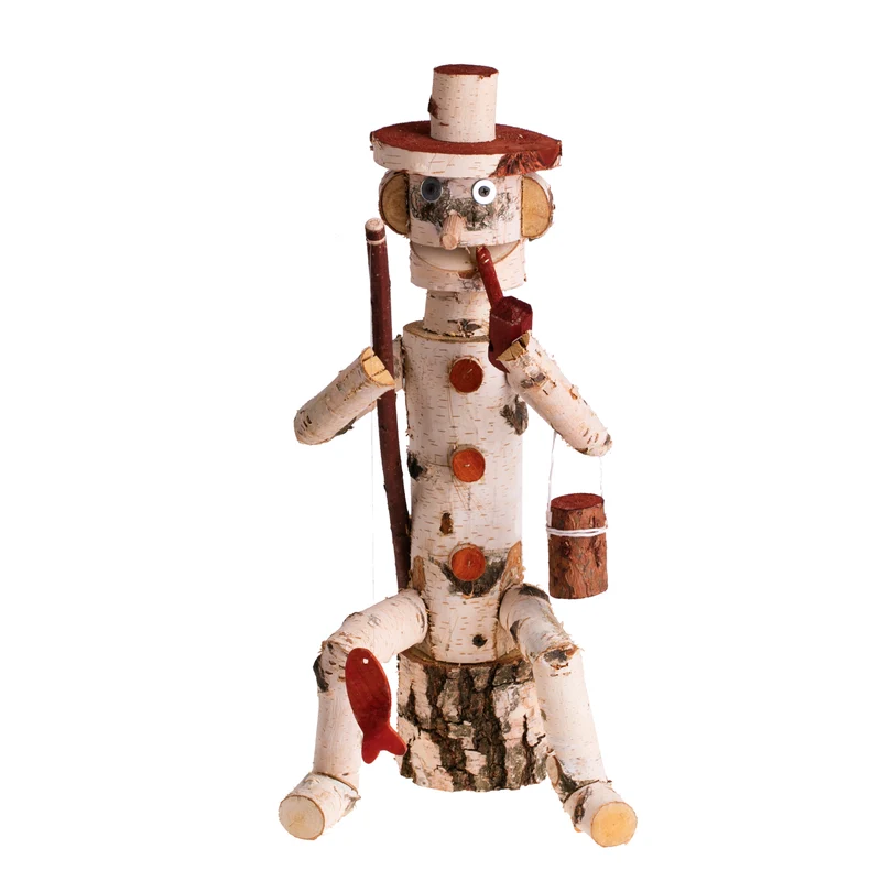 Lignum decorative wooden birch garden figurine | TheWickerStories