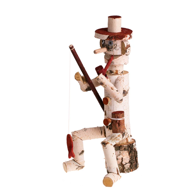 Lignum decorative wooden birch garden figurine | TheWickerStories