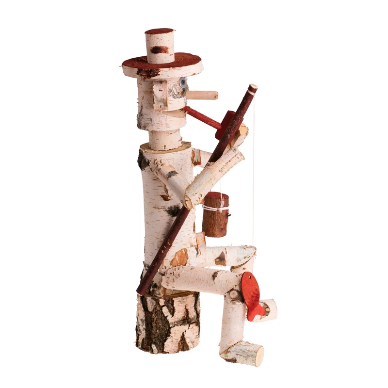 Lignum decorative wooden birch garden figurine | TheWickerStories