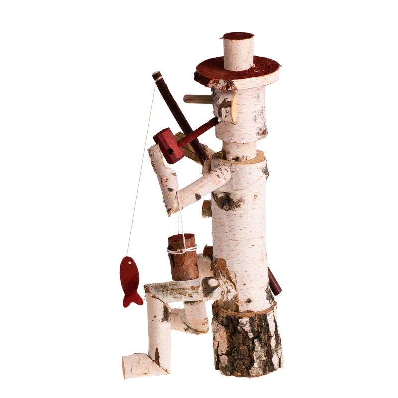 Lignum decorative wooden birch garden figurine | TheWickerStories