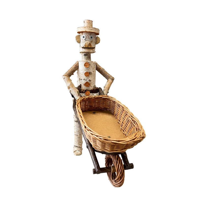 Lignum wooden decorative figurine made of birch for the garden TheWickerStories