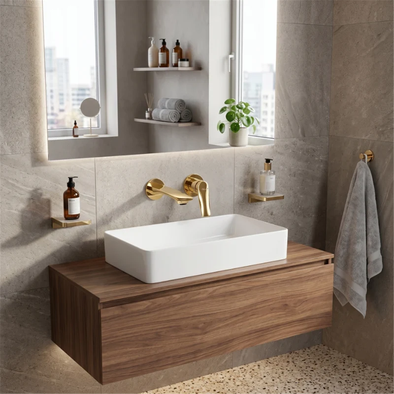 Unterputz-Waschtischarmatur Vision – Gold