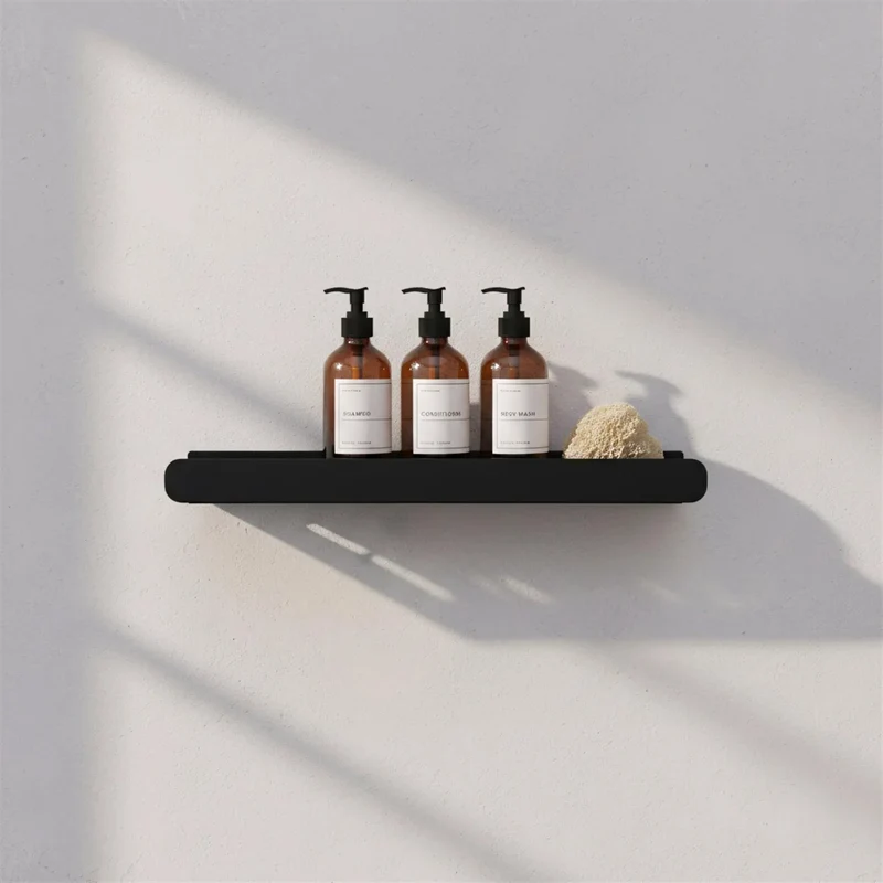 Badezimmerregal SF03 60 cm – Schwarz Matt