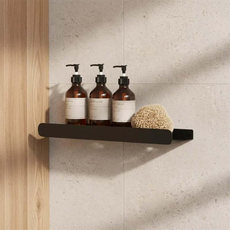 Badezimmerregal SF03 60 cm – Schwarz Matt