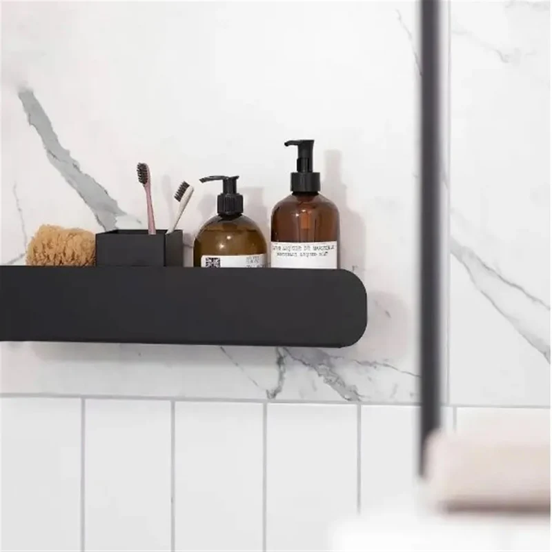 Badezimmerregal SF03 60 cm – Schwarz Matt