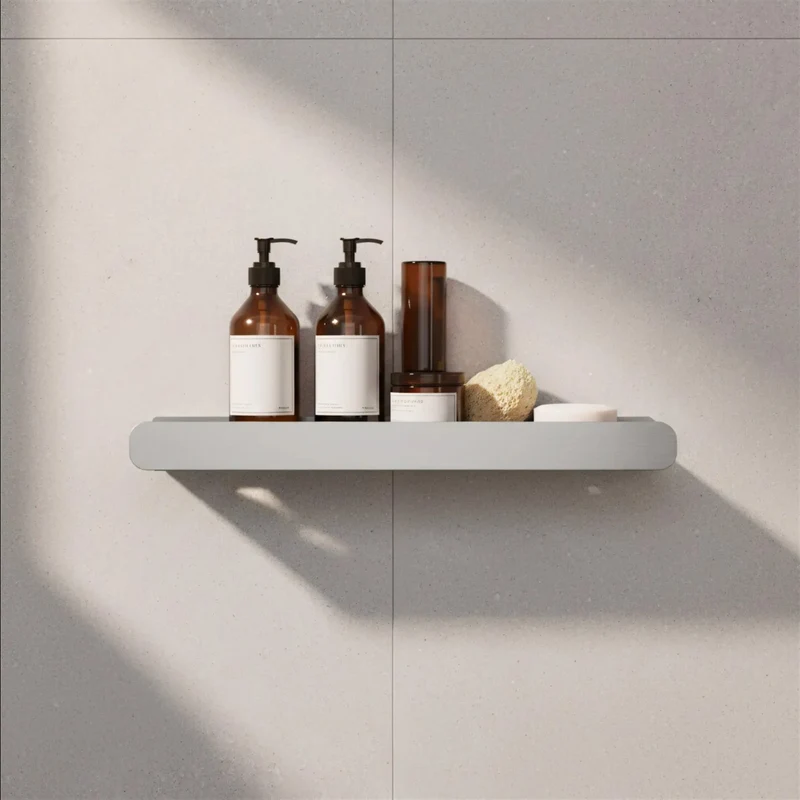 Badezimmerregal SF03 45 cm – Stahl Matt