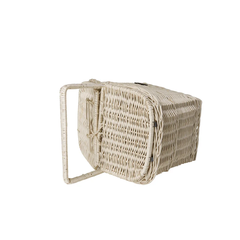 Kastulia wicker picnic basket with handle and lid, shopping basket TheWickerStories