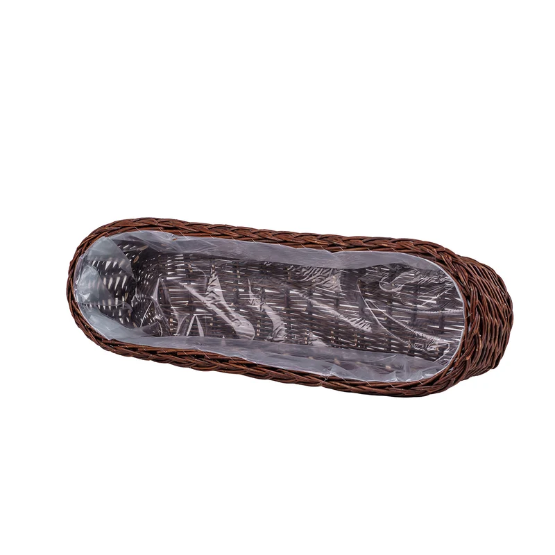 Fivina wicker planter covers with foil liner, set of 3. TheWickerStories