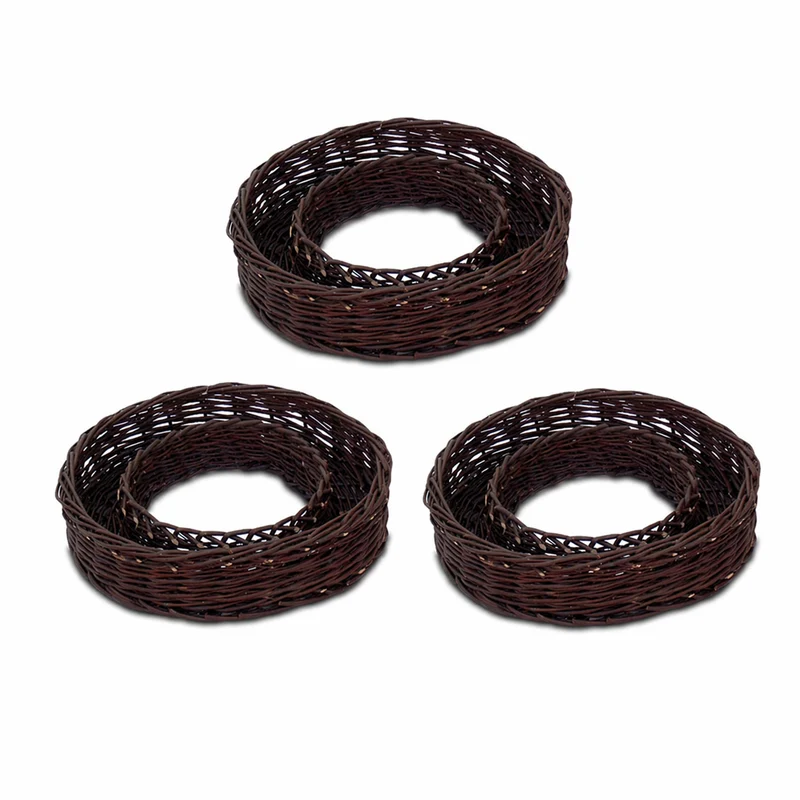 Pallados wicker garden basket, plant pot, garden planter, set of 3 TheWickerStories