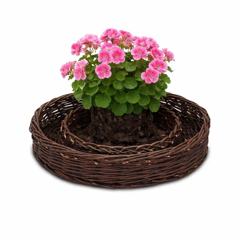 Pallados wicker garden basket, plant pot, garden planter, set of 3 TheWickerStories