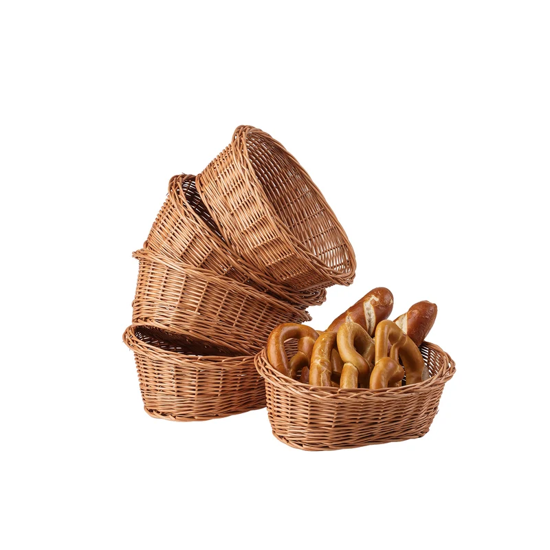 Zasoria wicker bread basket for display – set of 5 pieces TheWickerStories