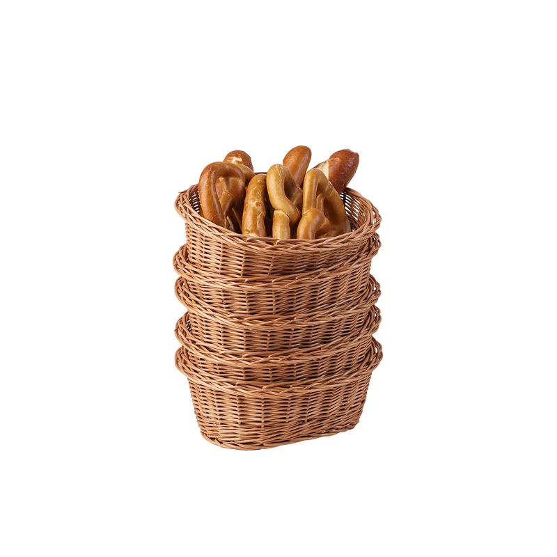 Zasoria wicker bread basket for display – set of 5 pieces TheWickerStories
