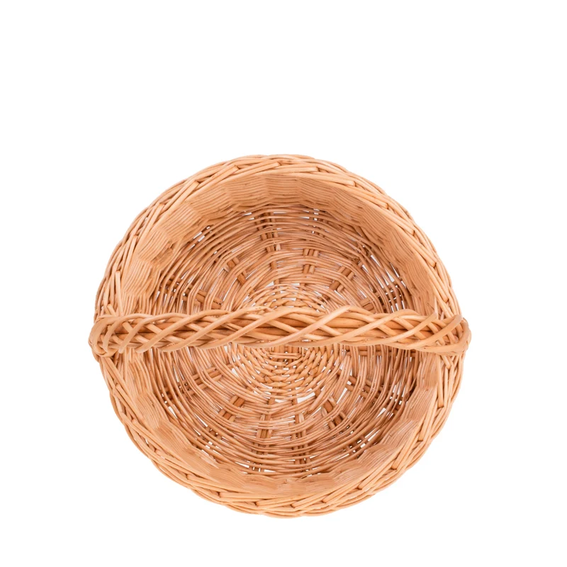Zalvina wicker gift basket for celebrations with handle, set of 2 TheWickerStories