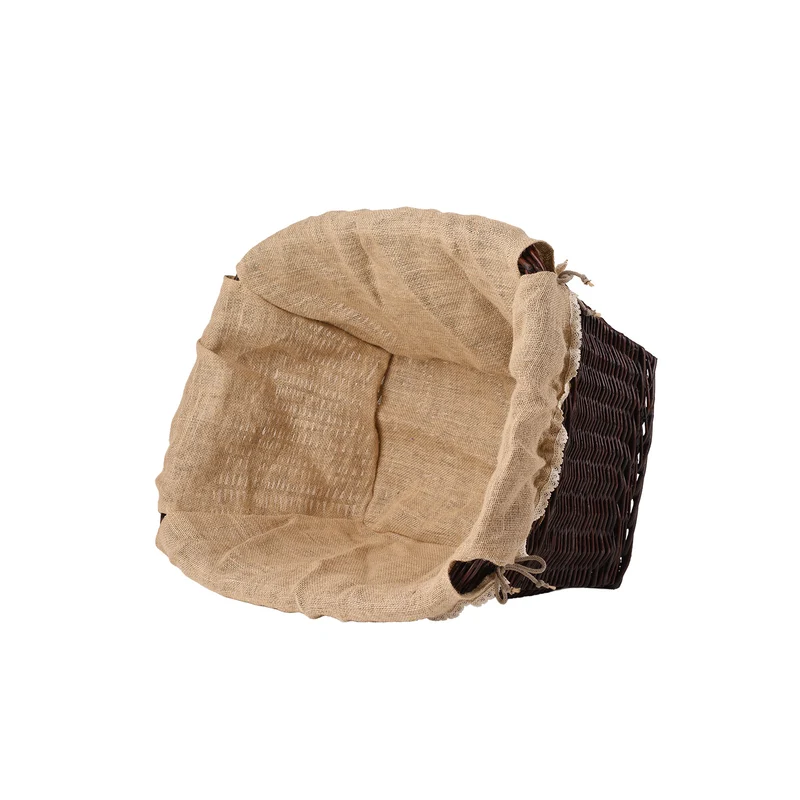 Mivella wicker firewood basket for fireplace with beige trim TheWickerStories