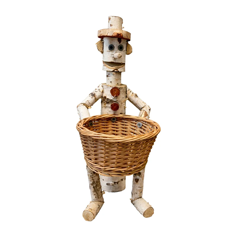 Lignum wooden decorative birch garden figurine TheWickerStories