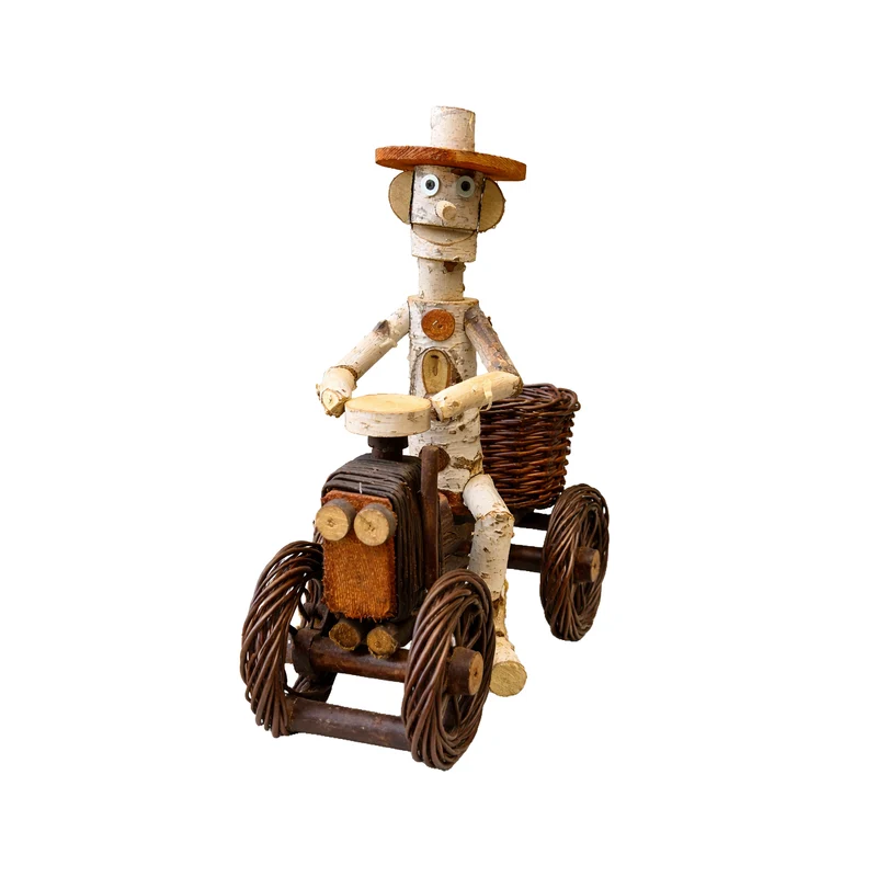 Lignum decorative wooden birch garden figurine by TheWickerStories