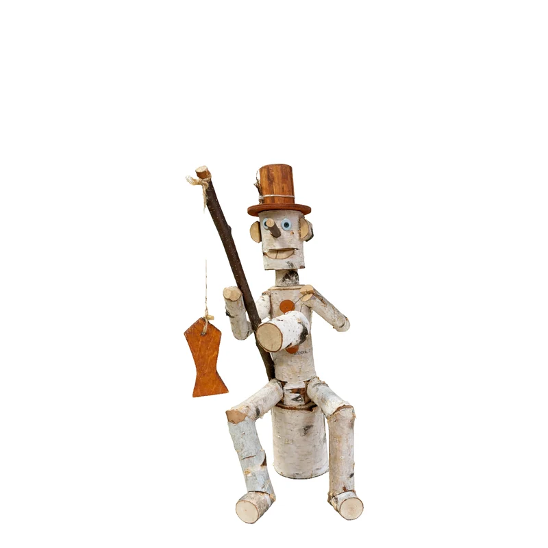 Lignum wooden decorative figurine made of birch for the garden TheWickerStories