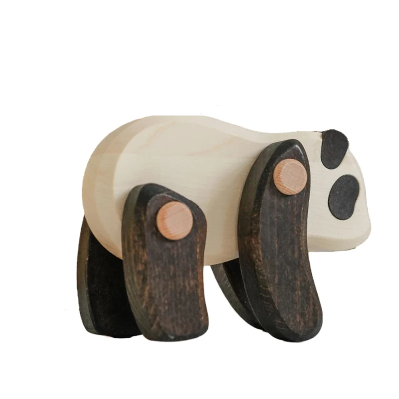 Pueri wooden panda - children's toy TheWickerStories