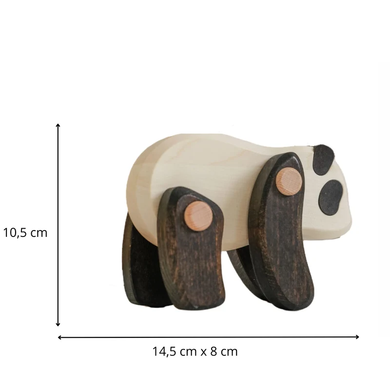 Pueri wooden panda - children's toy TheWickerStories