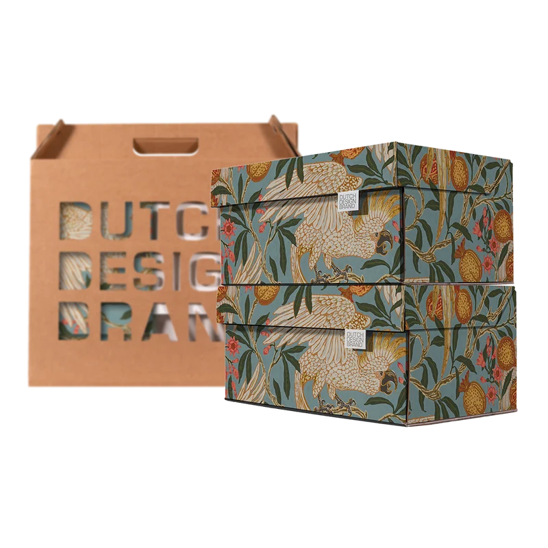 Cockatoo & Pomegranate Storage Box Medium